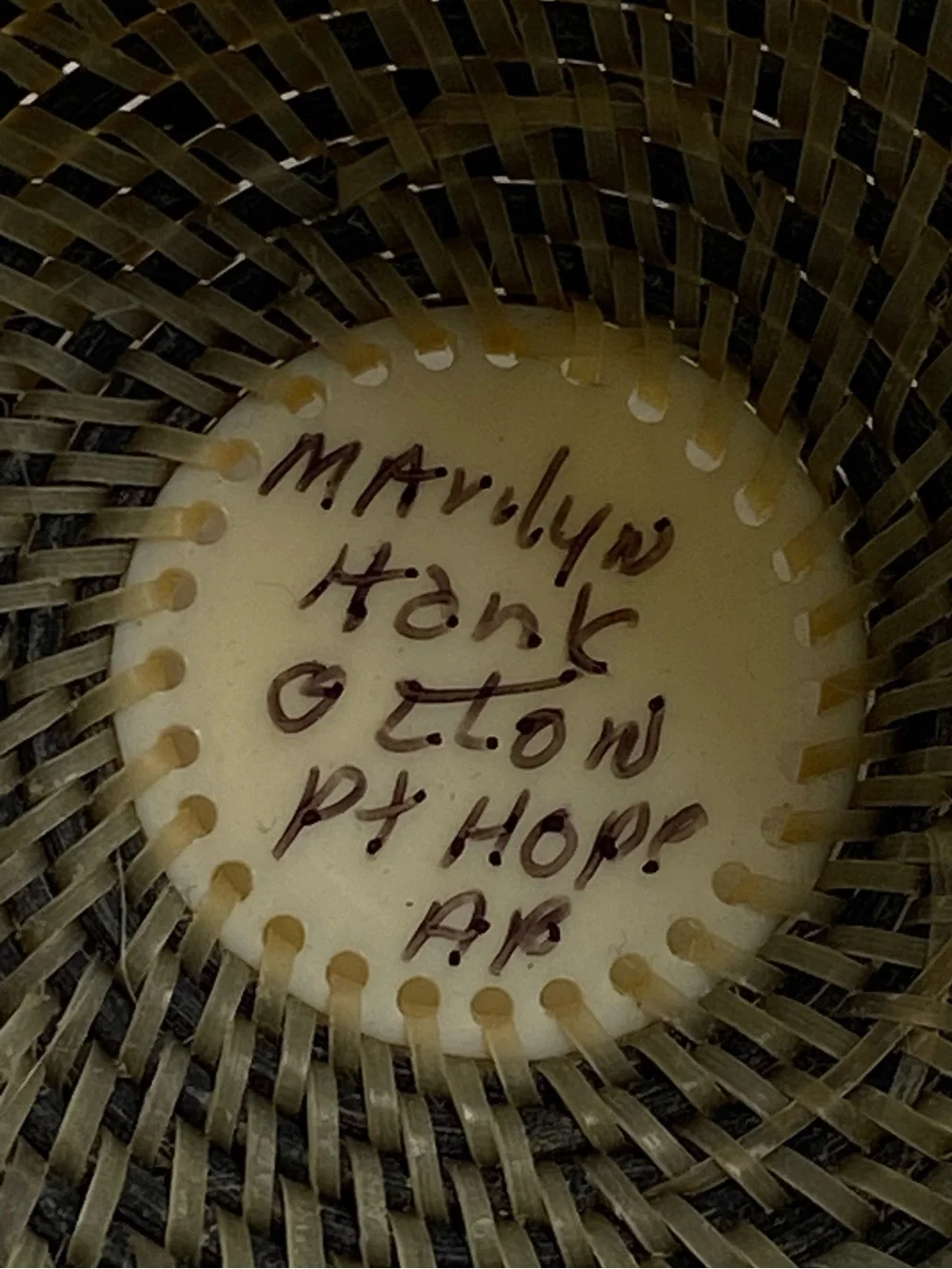 Marilyn Hank handcrafted woven